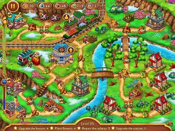 Интерфейс Golden Rails 3 Road to Klondike Collectors Edition во время прохождения