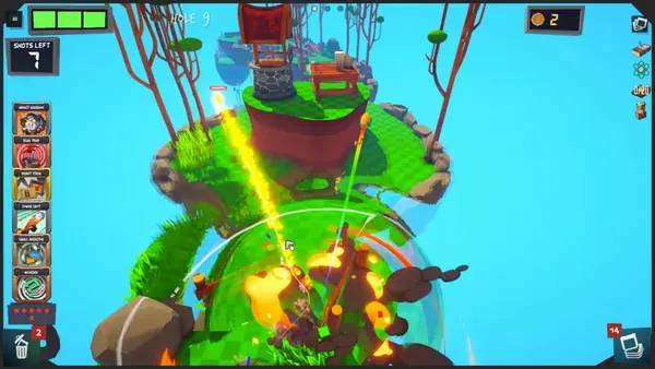 Интерфейс Golfie во время прохождения