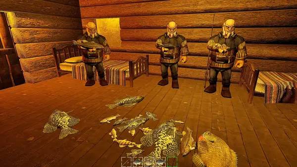 Интерфейс GONE Fishing во время прохождения