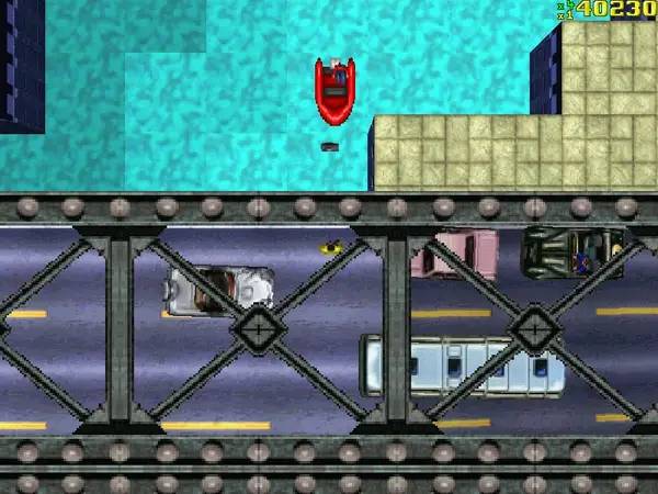 Интерфейс Grand Theft Auto 1 во время прохождения