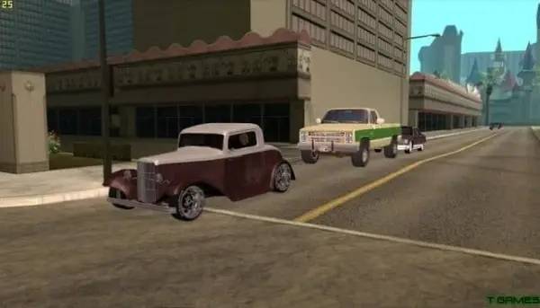 Интерфейс Grand Theft Auto San Andreas Real Cars во время прохождения