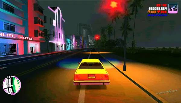 Интерфейс Grand Theft Auto Vice City - Real Mod 2014 во время прохождения