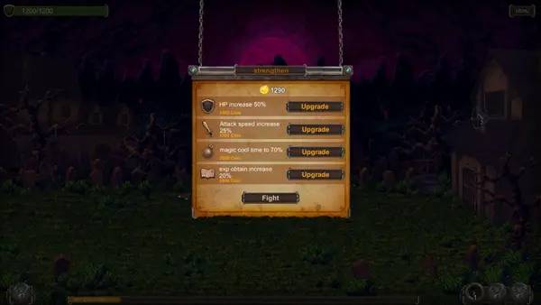 Интерфейс Graveyard Defender во время прохождения