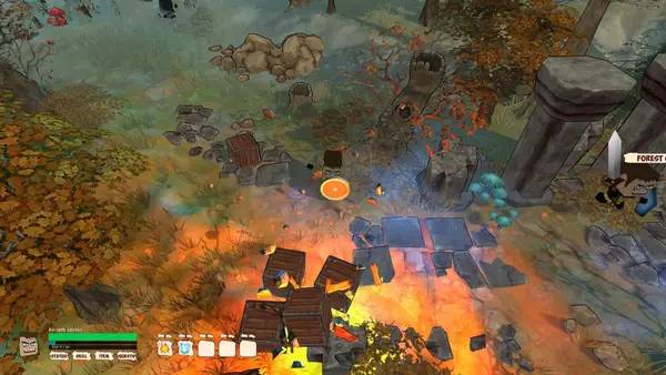 Интерфейс Grindzones во время прохождения