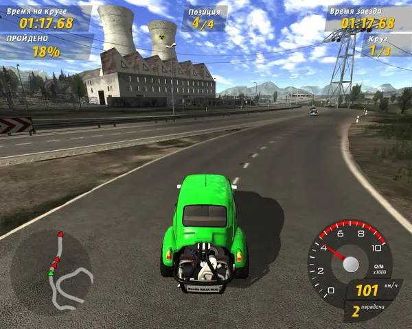 Интерфейс GTI Racing во время прохождения