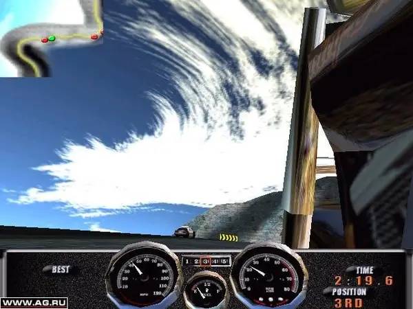 Интерфейс Harley-Davidson Race Across America во время прохождения