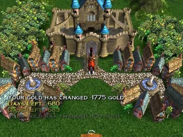 Интерфейс Heroes of Might and Magic  Quest for the Dragon Bone Staff во время прохождения