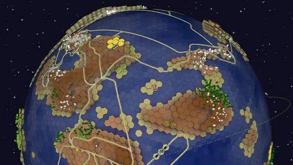 Интерфейс Hexa Trains во время прохождения