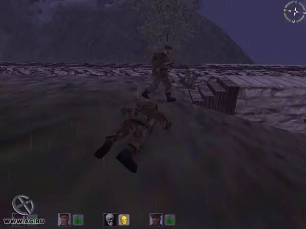 Интерфейс Hidden and Dangerous во время прохождения