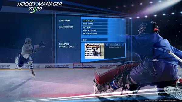 Интерфейс Hockey Manager 20 20 во время прохождения