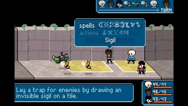 Интерфейс Ikenfell во время прохождения