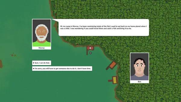 Интерфейс Intergalactic Fishing во время прохождения