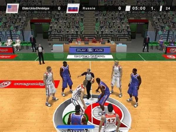 Интерфейс International Basketball 2010 во время прохождения