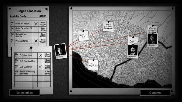 Интерфейс Interrogation You will be deceived во время прохождения