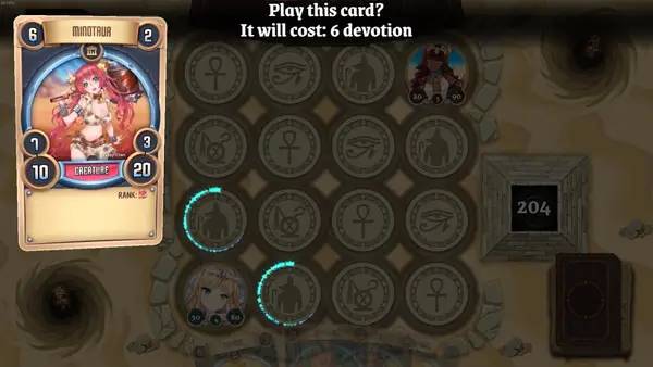 Интерфейс Kamigami Clash of the Gods во время прохождения