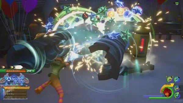 Интерфейс Kingdom Hearts 3 and Re Mind во время прохождения