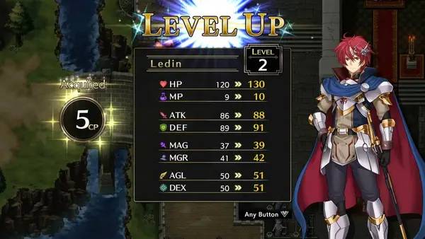 Интерфейс Langrisser 1 and 2 во время прохождения