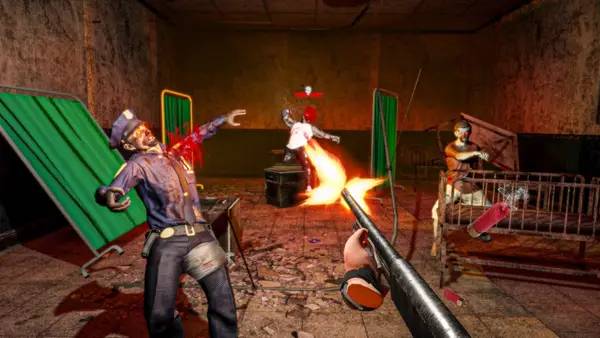 Интерфейс Last Day Zombie Survival VR во время прохождения