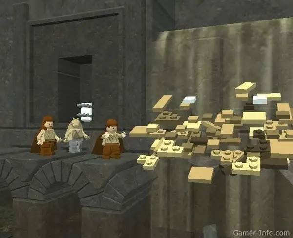 Интерфейс LEGO Star Wars The Video Game во время прохождения