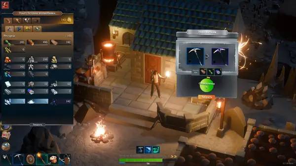 Интерфейс Len's Island во время прохождения