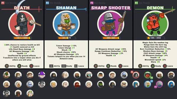 Интерфейс Letter Lancers во время прохождения