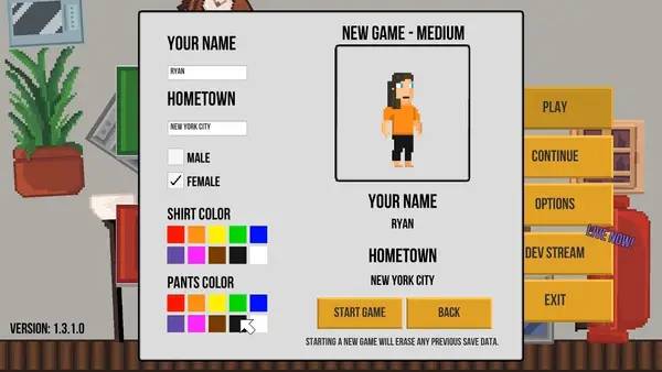 Интерфейс Life and Debt A Real Life Simulator во время прохождения