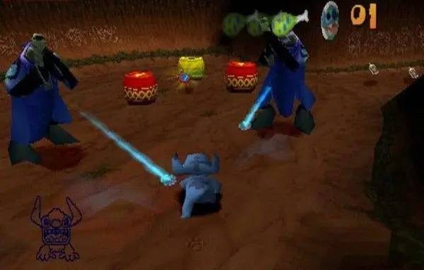 Интерфейс Lilo and Stitch Trouble in Pradise во время прохождения