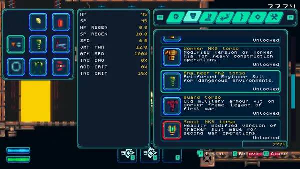 Интерфейс Limb Hunter во время прохождения