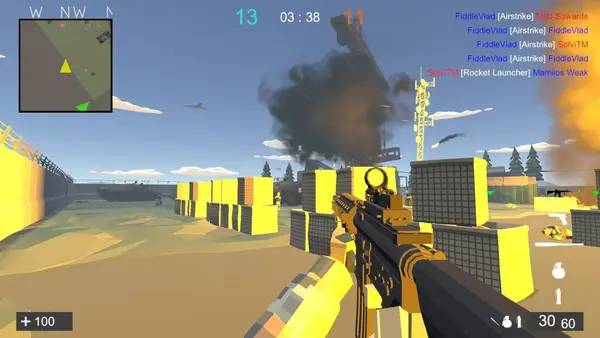 Интерфейс Low Poly Forces во время прохождения