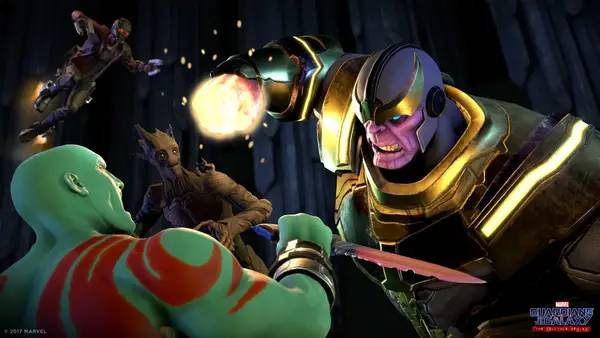 Интерфейс Marvel's Guardians of the Galaxy  The Telltale Series во время прохождения