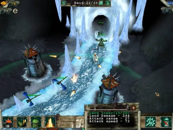 Интерфейс Master of Defense (Гений Обороны) во время прохождения