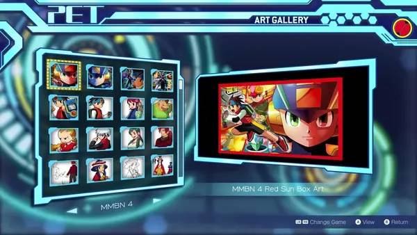 Интерфейс Mega Man Battle Network Legacy Collection Vol. 2 во время прохождения