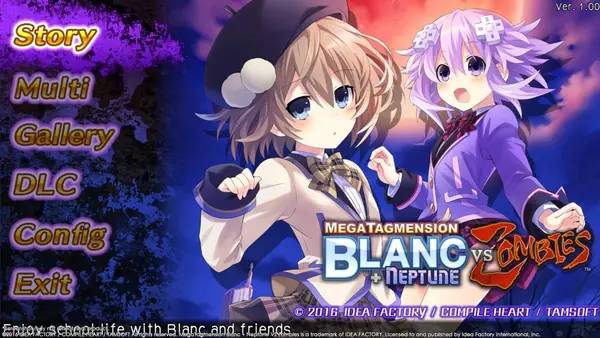 Интерфейс MegaTagmension Blanc + Neptune VS Zombies во время прохождения