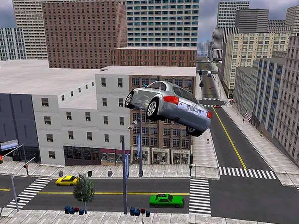 Интерфейс Midtown Madness 2 во время прохождения