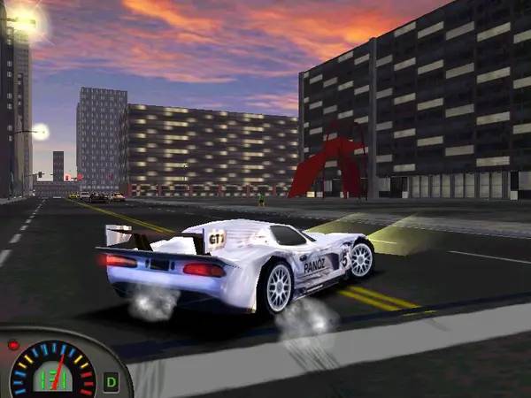 Интерфейс Midtown Madness во время прохождения