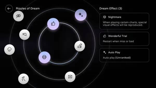 Интерфейс Milthm во время прохождения