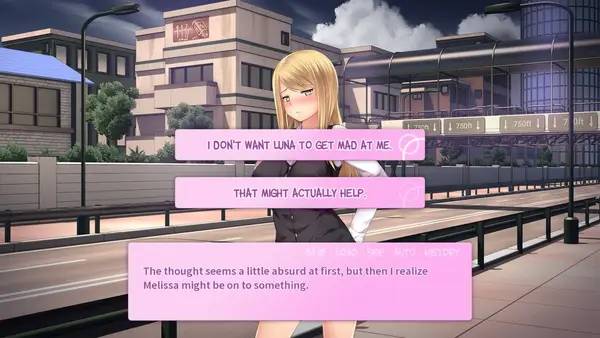 Интерфейс My Girlfriend – Adult Visual Novel во время прохождения