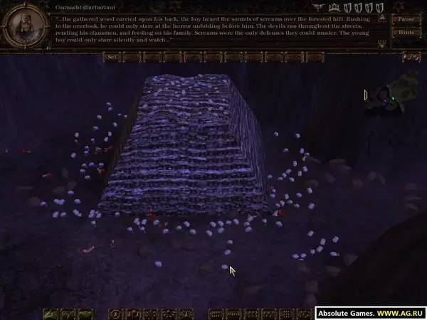 Интерфейс Myth 3 The Wolf Age во время прохождения