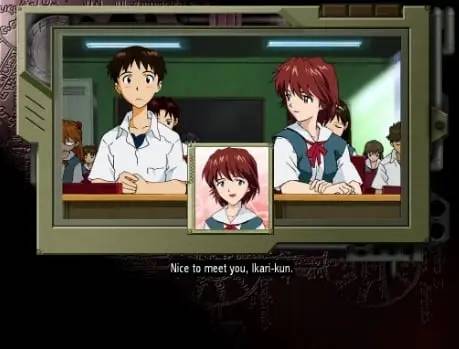 Интерфейс Neon Genesis Evangelion Girlfriend of Steel во время прохождения
