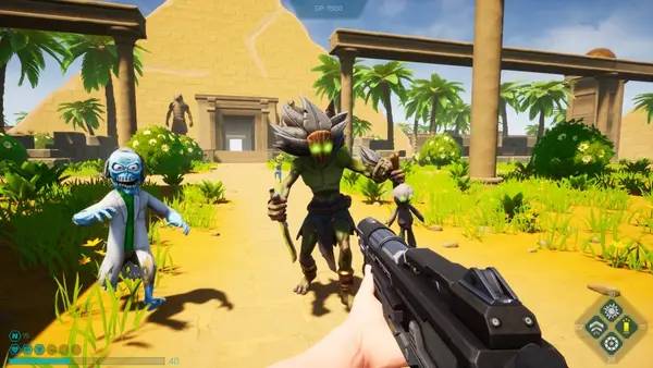 Интерфейс Neon Horizon Eclipse во время прохождения