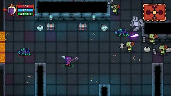 Интерфейс NETHER DUNGEONS во время прохождения