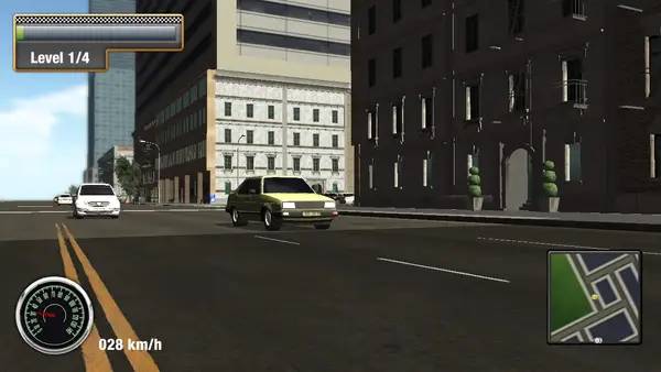 Интерфейс New York Taxi Simulator во время прохождения