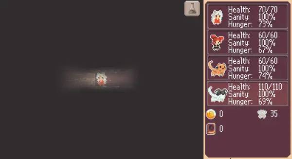 Интерфейс Nexoria Dungeon Rogue Heroes во время прохождения