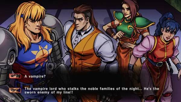 Интерфейс Night Slashers Remake во время прохождения