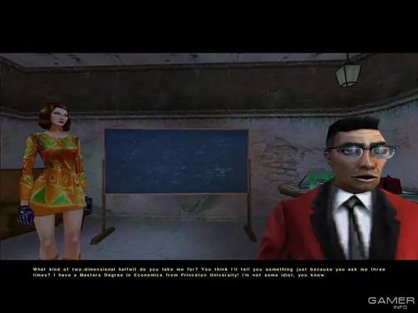 Интерфейс No One Lives Forever во время прохождения