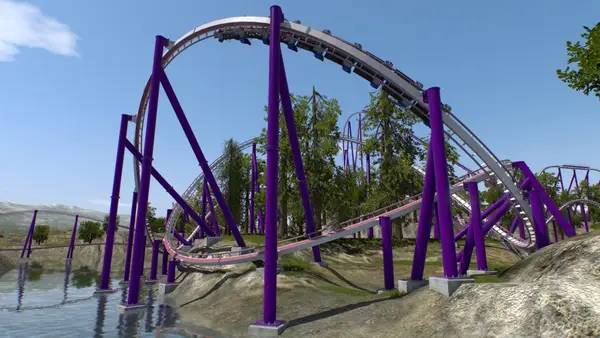 Интерфейс NoLimits 2 Roller Coaster Simulation во время прохождения