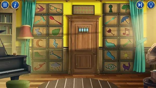 Интерфейс Nora's AdventurEscape во время прохождения