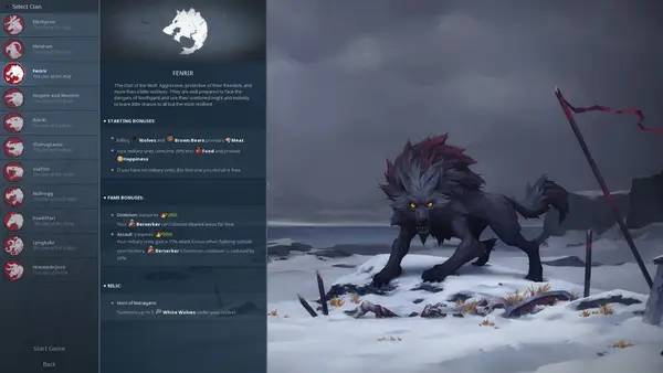 Интерфейс Northgard во время прохождения