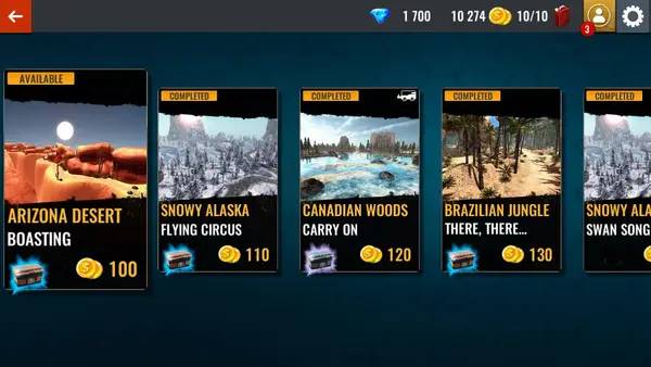 Интерфейс Offroad Driving Simulator 4x4 во время прохождения