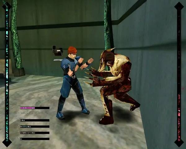 Интерфейс Omikron The Nomad Soul во время прохождения